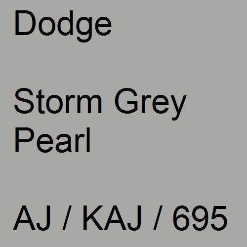 Dodge, Storm Grey Pearl, AJ / KAJ / 695.